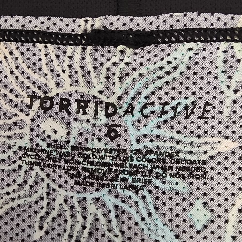 6X 30W Torrid Black Rainbow Active Brief Panty Microfiber Workout Tarot Mystical - Picture 6 of 8